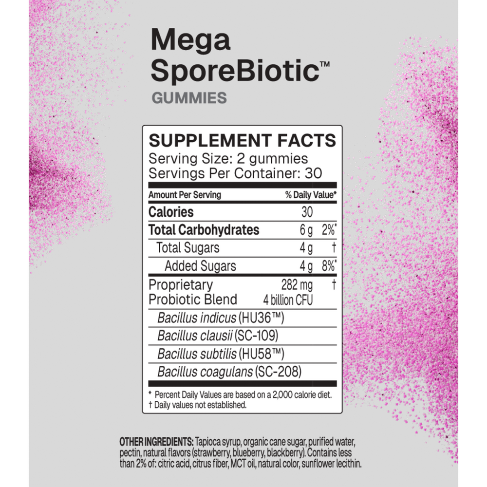Microbiome Labs MegaSporeBiotic Gummies 60 gummies