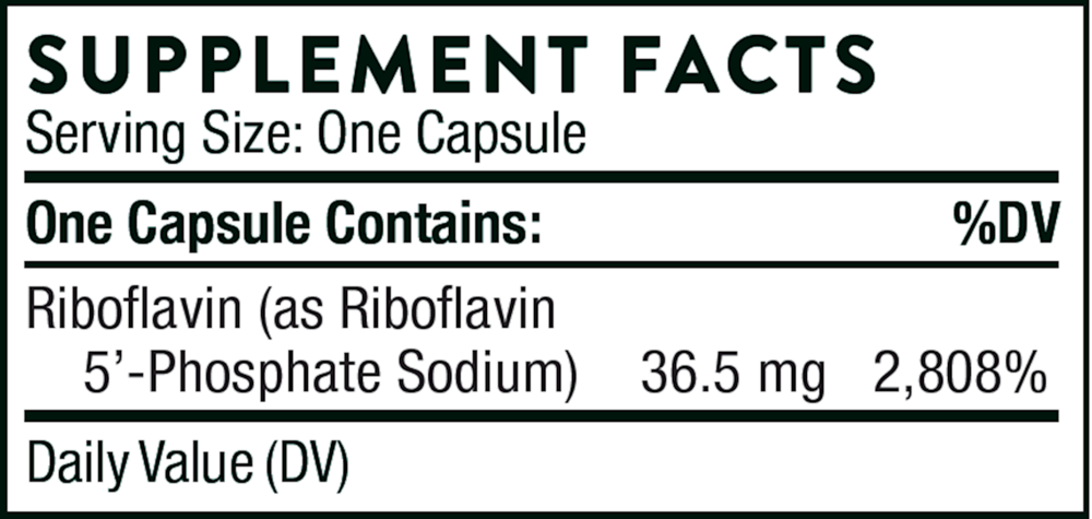 Thorne Riboflavin 5'-Phosphate 60 capsules