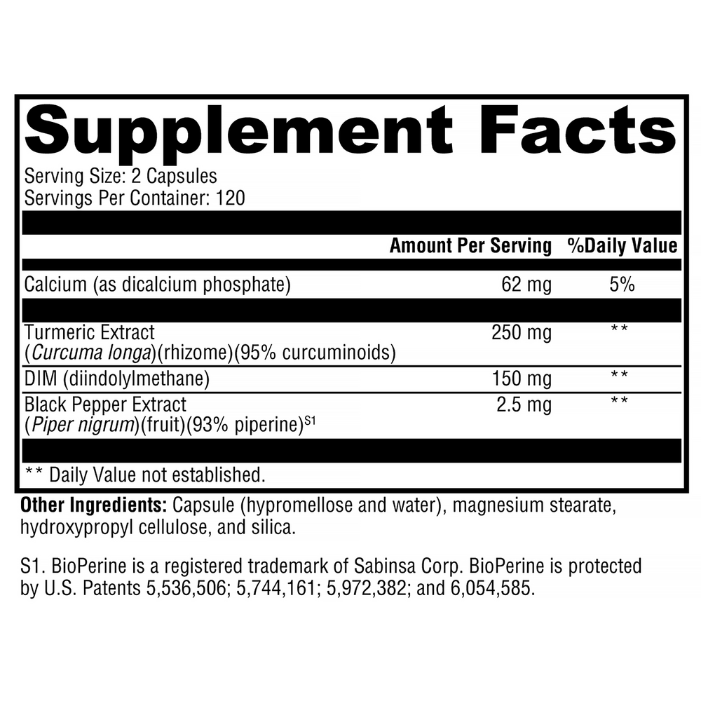 XYMOGEN DIMension 3 (Turmeric Extract) 240 capsules