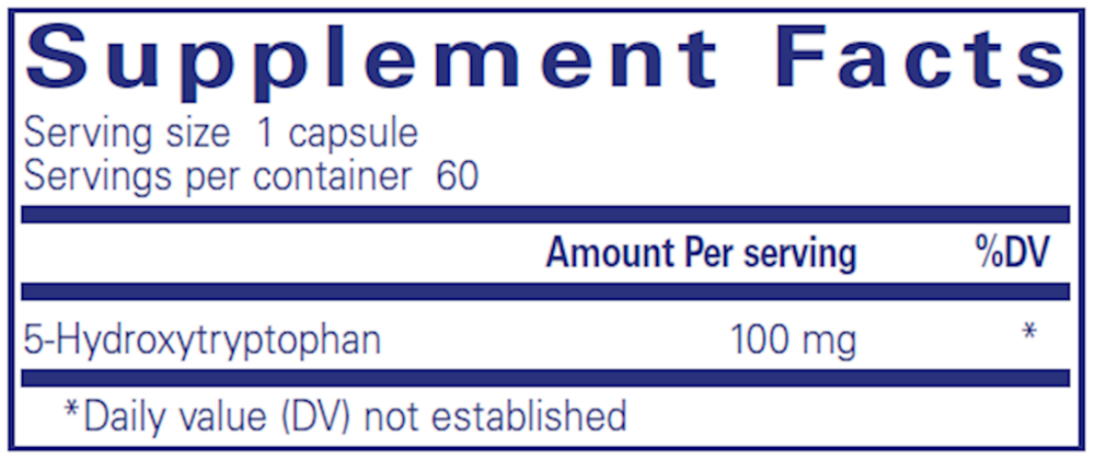 Pure Encapsulations 5-HTP 100mg 60 capsules