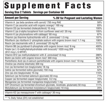 Innate Response Baby & Me™ Multivitamin 120 tablets