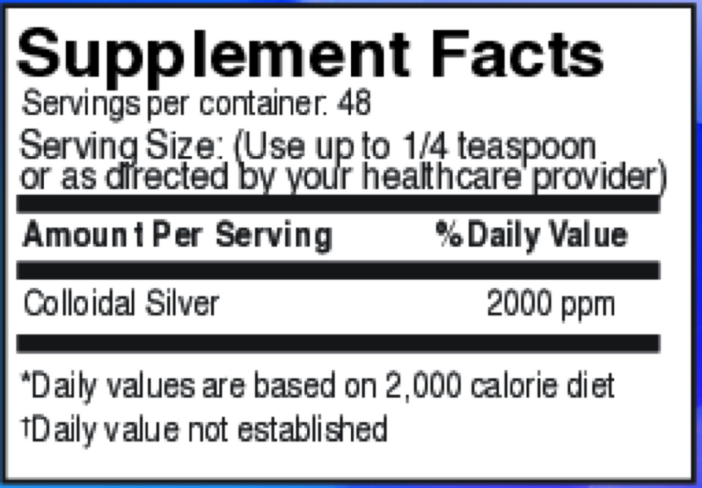 Dr's Advantage Liquid Colloidal Silver 2000ppm 59.14ml