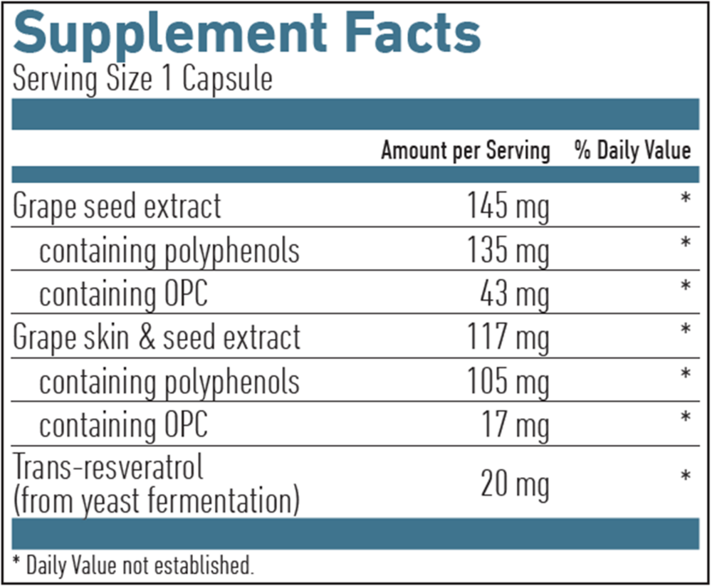 Biogena OPC Resveratrol Formula 60 capsules