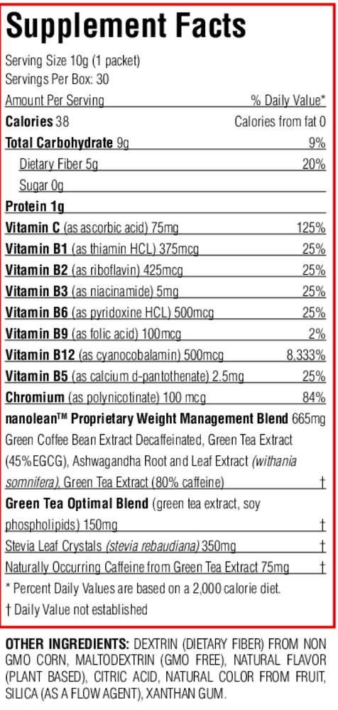BioPharma Scientific nanoLEAN®, Natural Berry 30 packets