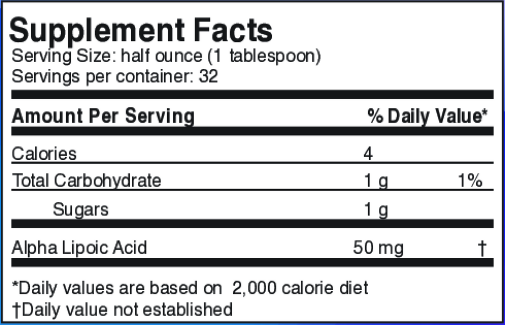 Dr's Advantage Liquid Alpha Lipoic Acid 473ml