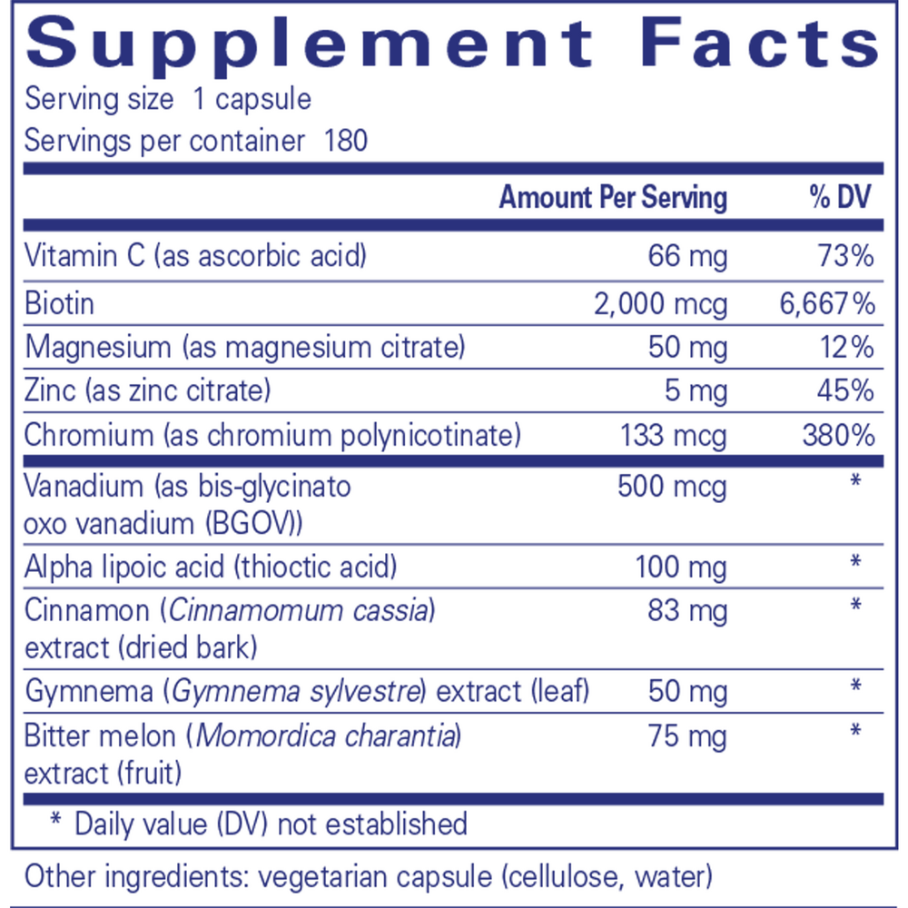 Pure Encapsulations GlucoFunction 180 capsules
