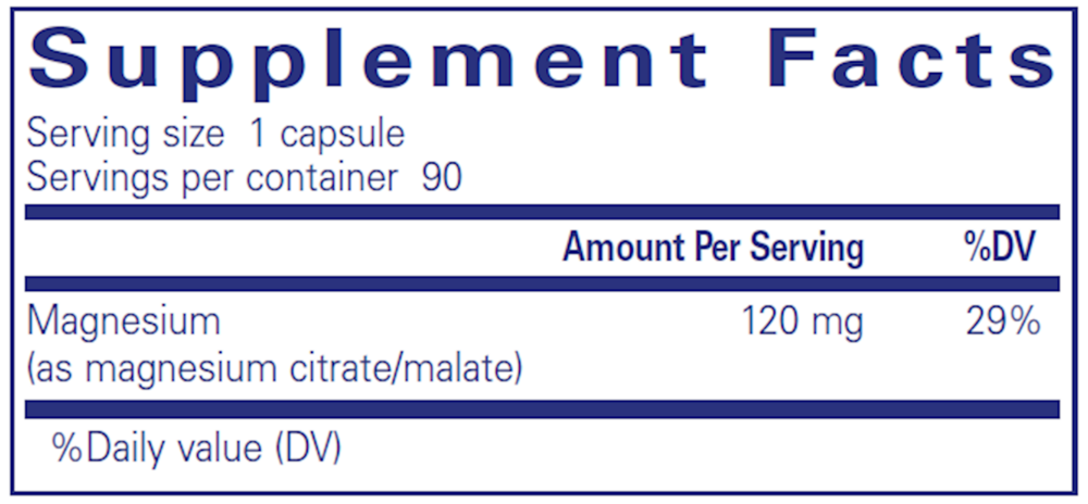 Pure Encapsulations Magnesium (Citrate/Malate) 90 capsules
