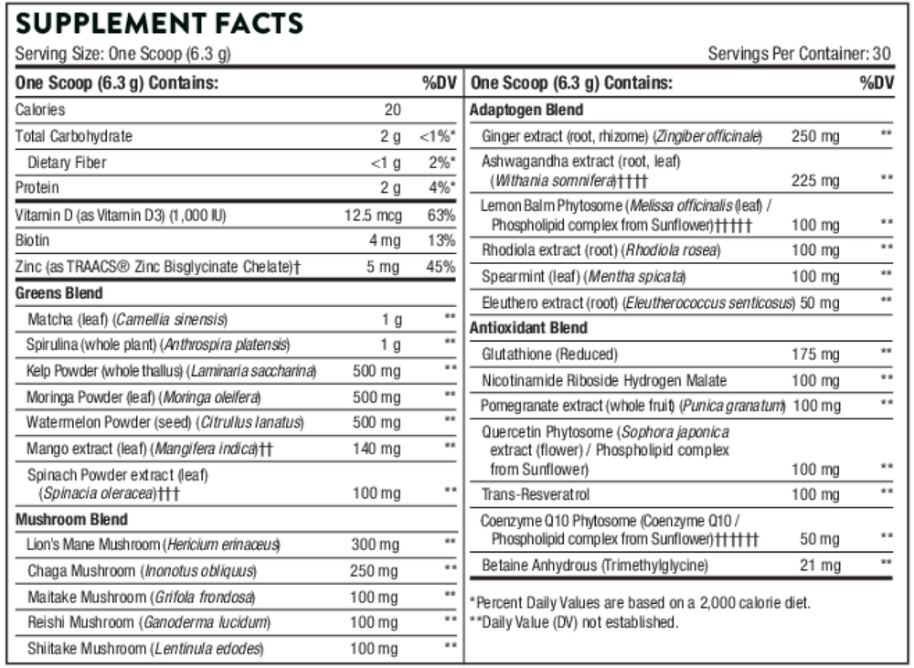 Thorne Daily Greens Plus 30 servings