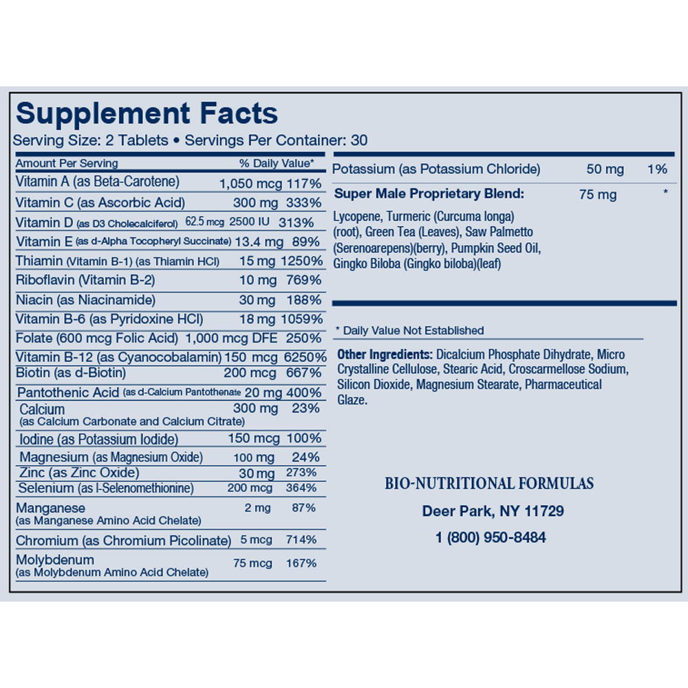 Bio-Nutritional Formulas Male Edge 60 tablets