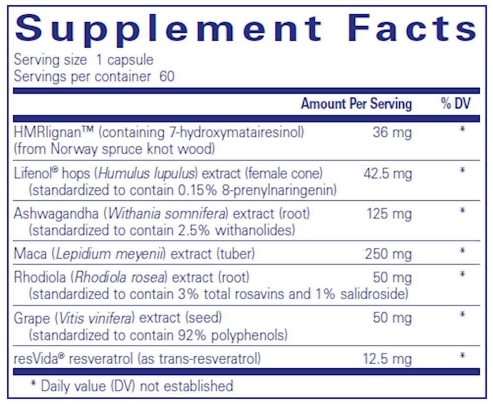 Pure Encapsulations MenoVive 60 capsules