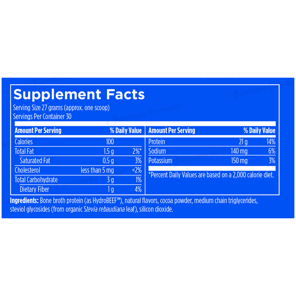 Designs For Sport Beef Protein Chocolate (California Only) 810g