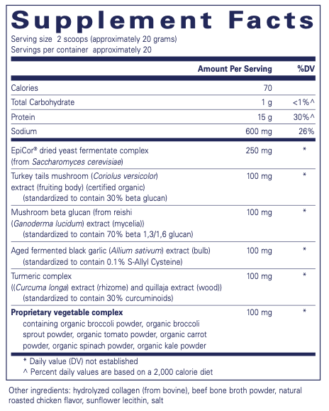 Pure Encapsulations PureDefense Collagen w/ Bone Broth 400g