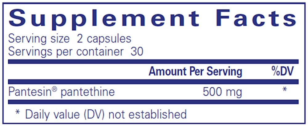 Pure Encapsulations Pantethine 60 capsules
