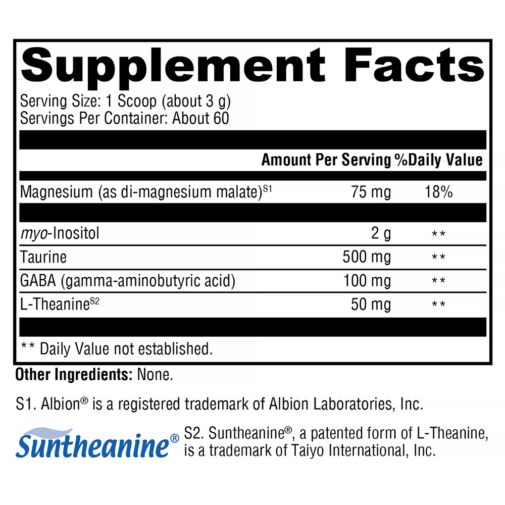 XYMOGEN RelaxMax Unflavored (myo-Inositol) 180 Grams