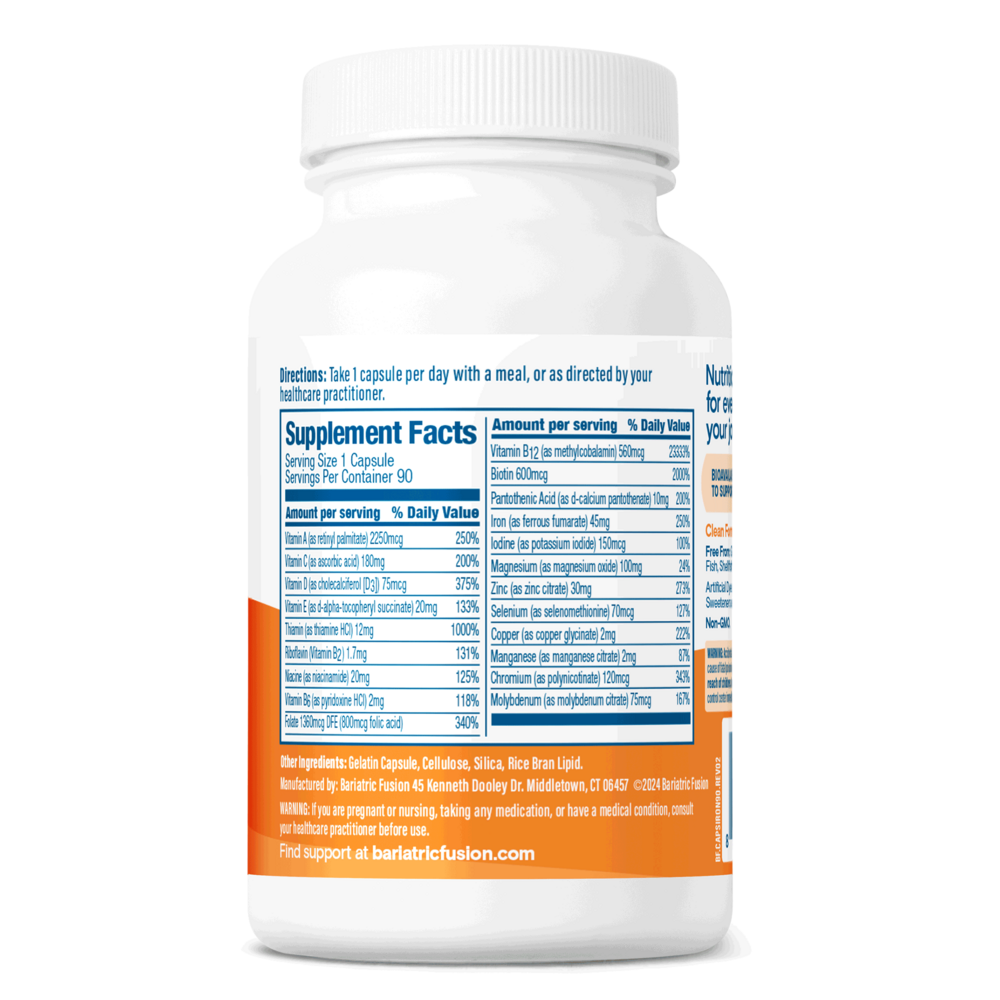 Bariatric Fusion One Per Day Bariatric Multivitamin With Iron 90 capsules