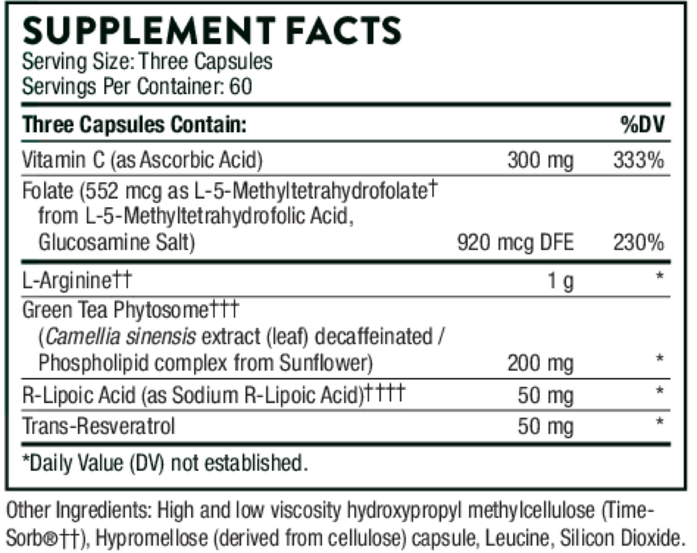 Thorne L-Arginine Plus (formerly Perfusia Plus) 180 capsules