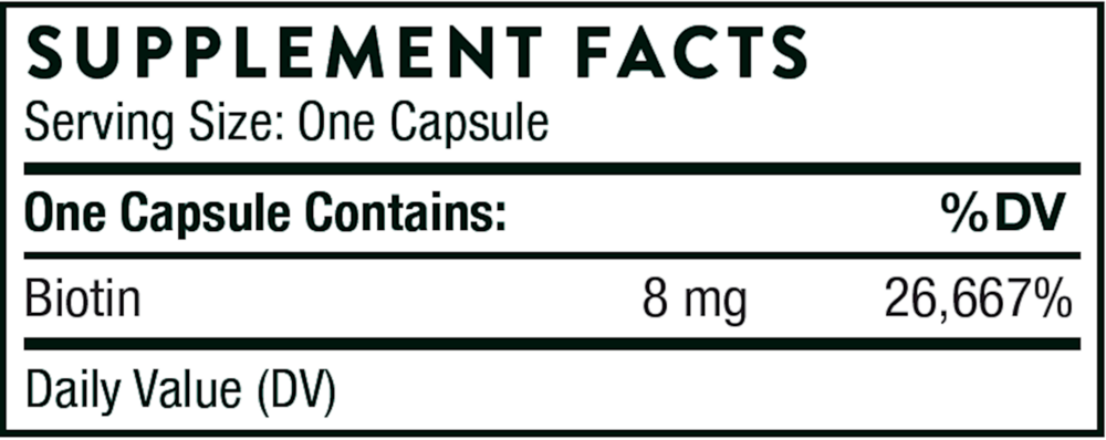 Thorne Biotin-8 60 capsules