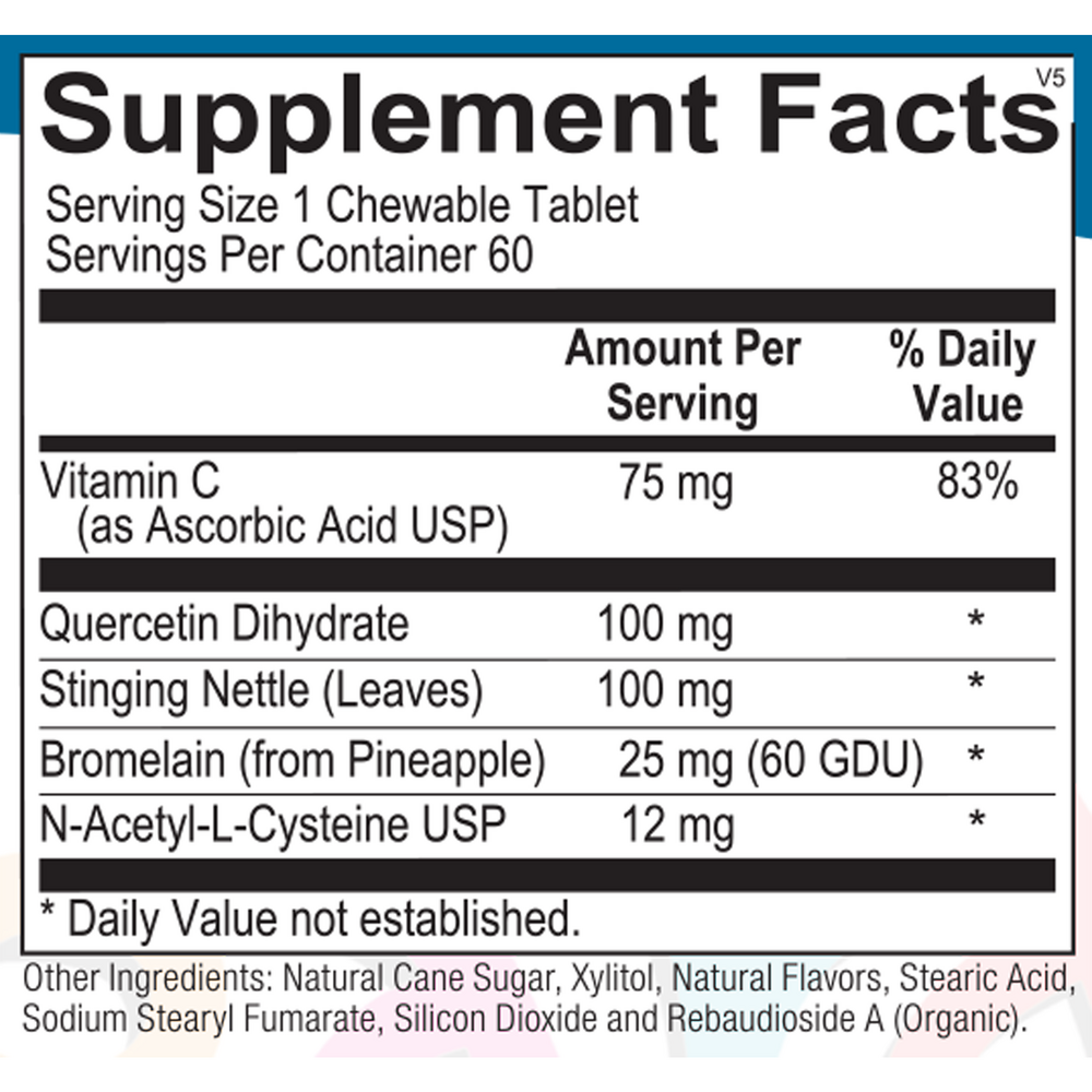 Ortho Molecular Products D-Hist Jr. — 60 Chewable Tablets