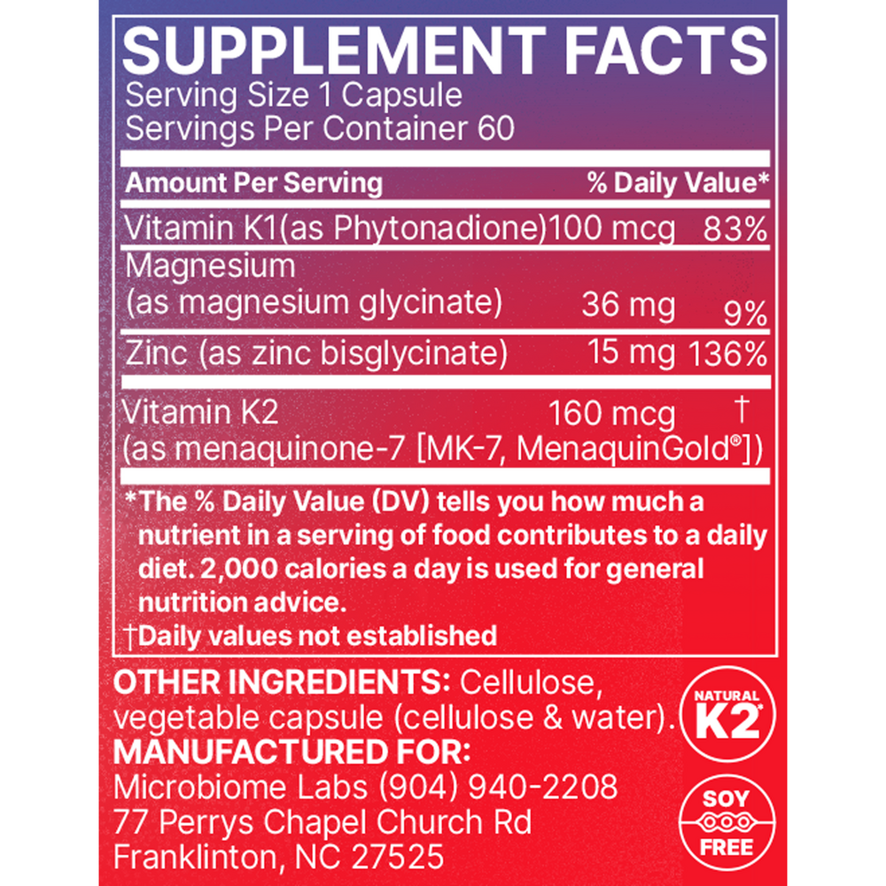 Microbiome Labs MegaQuinone 60 capsules