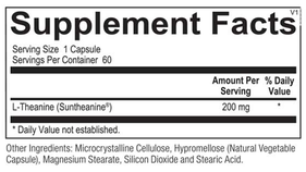 Ortho Molecular Product L-Theanine 60 capsules