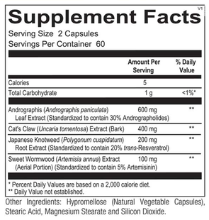 Ortho Molecular Products Phytocidal – Immune & Antioxidant Support – 120 Capsules