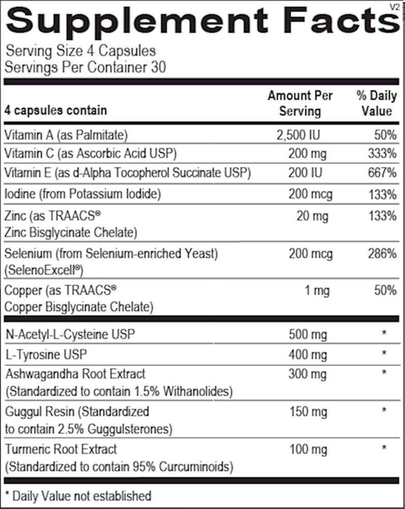 Ortho Molecular Products Thyrotain 120