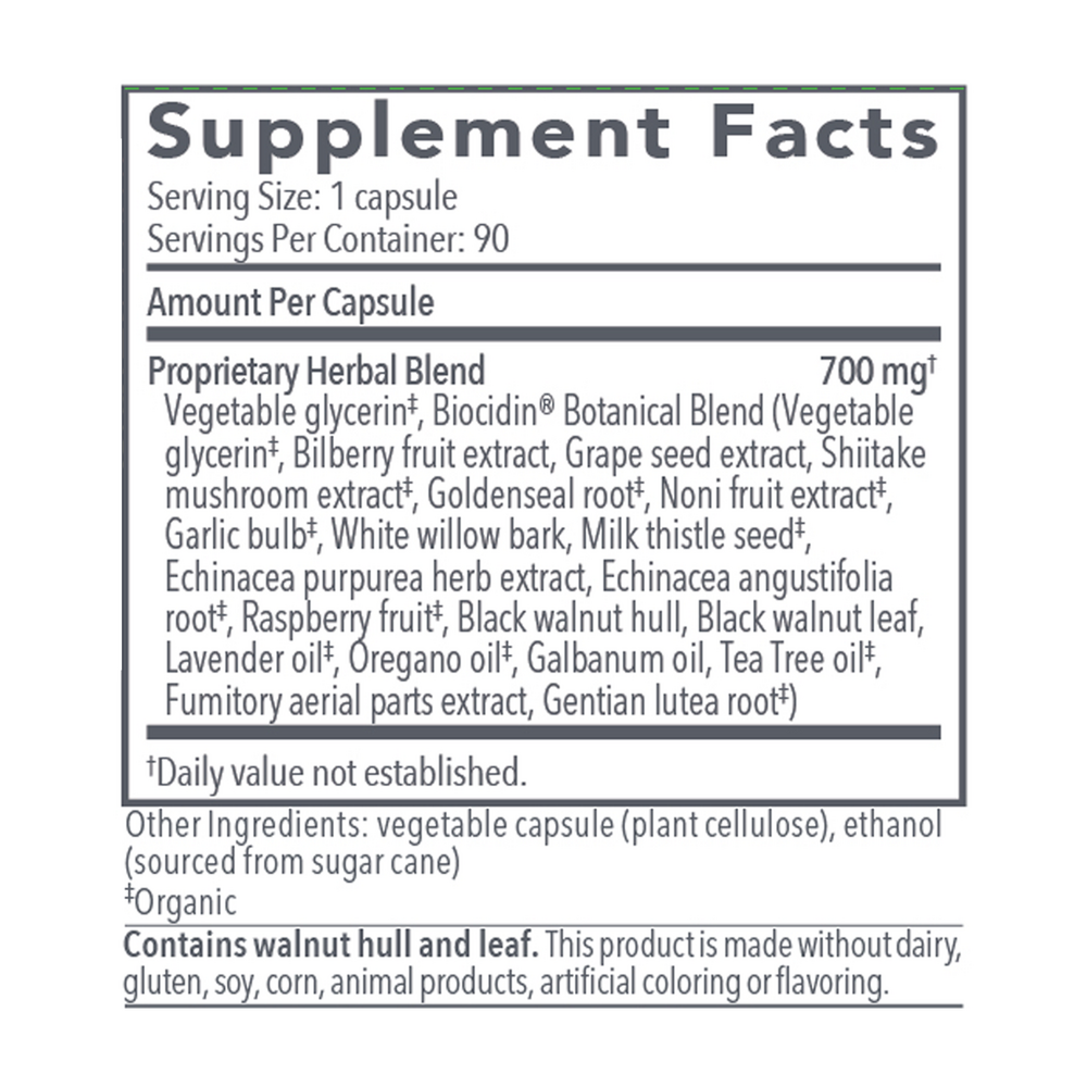 Biocidin Botanicals Biocidin® Capsules - Potent Broad Spectrum 90 capsules