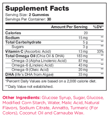 Chapter One Vitamins Omega 3 Gummies 60 gummies