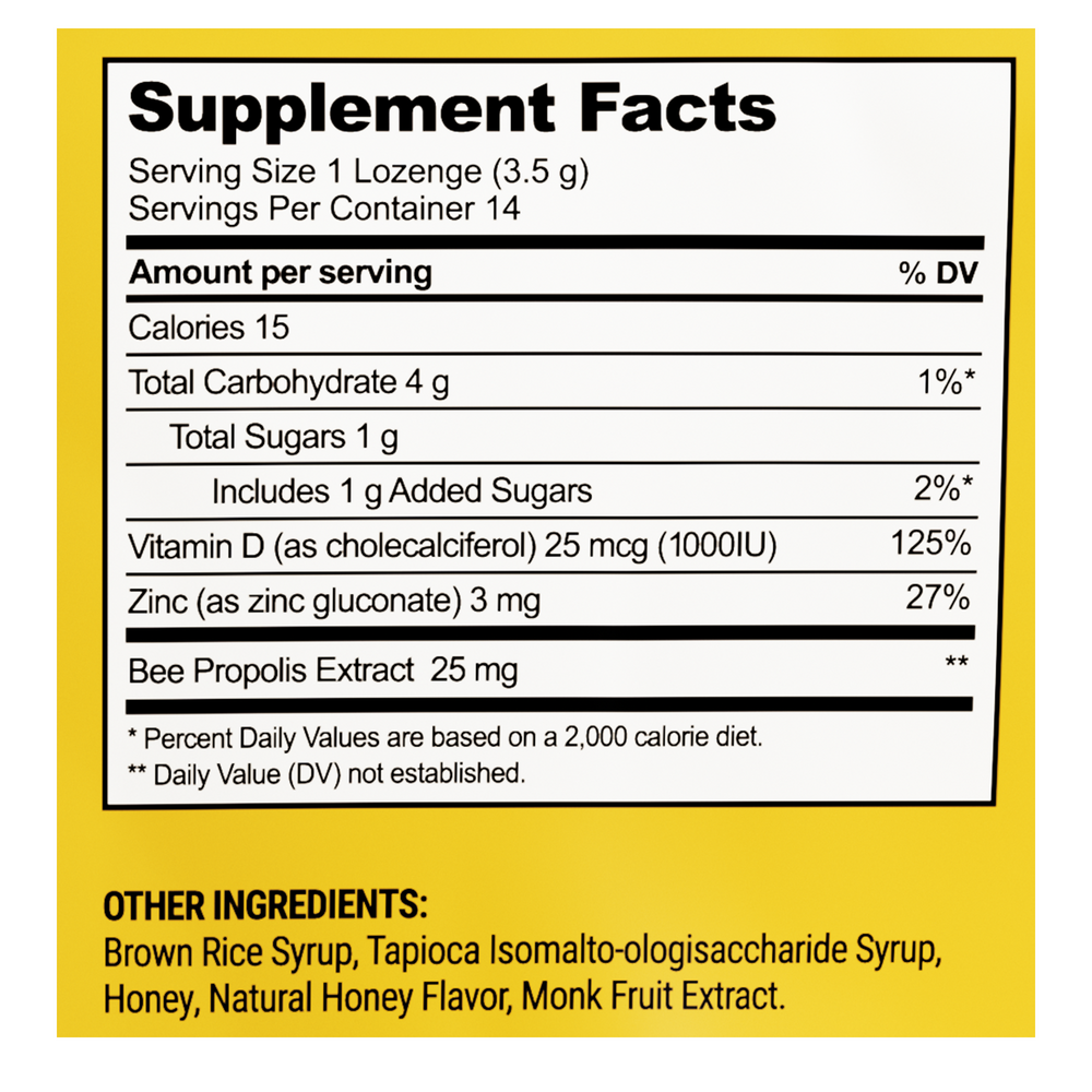 Beekeeper's Naturals B. Soothed Honey Lozenges 14 Lozenges