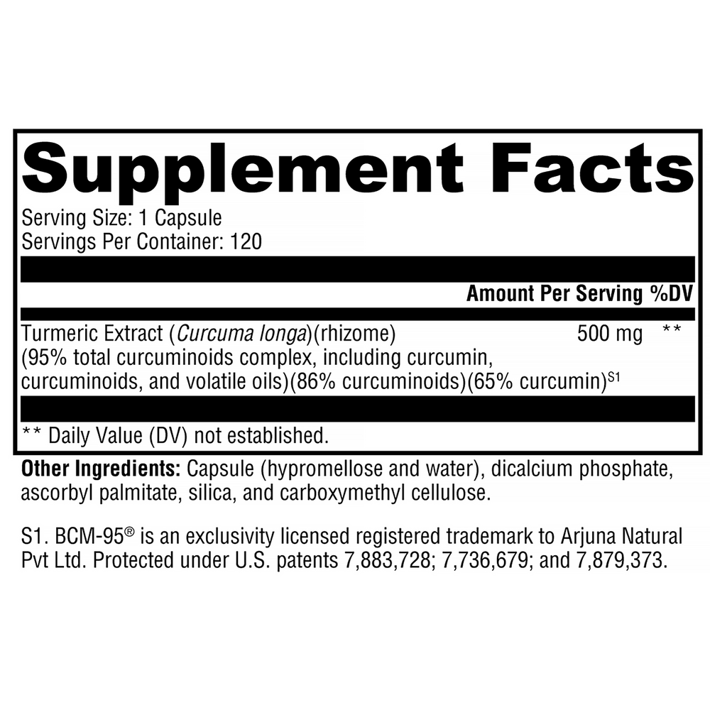XYMOGEN CurcuPlex-95 (Curcumin/Turmeric) 120 capsules
