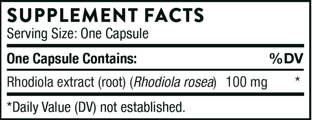 Thorne Rhodiola 60 capsules
