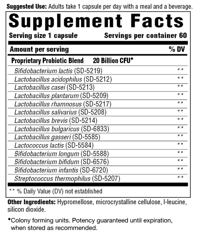 Innate Response Flora 20-14™ Ultra Strength 60 capsules