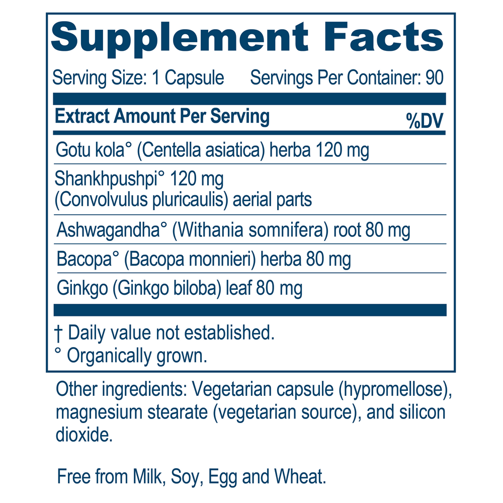 Ayush Herbs Bacopa Plus 90 capsules