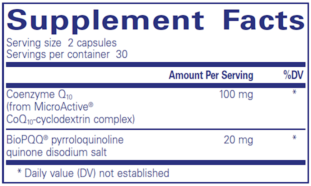 Pure Encapsulations SR-CoQ10 w/PQQ 60 capsules