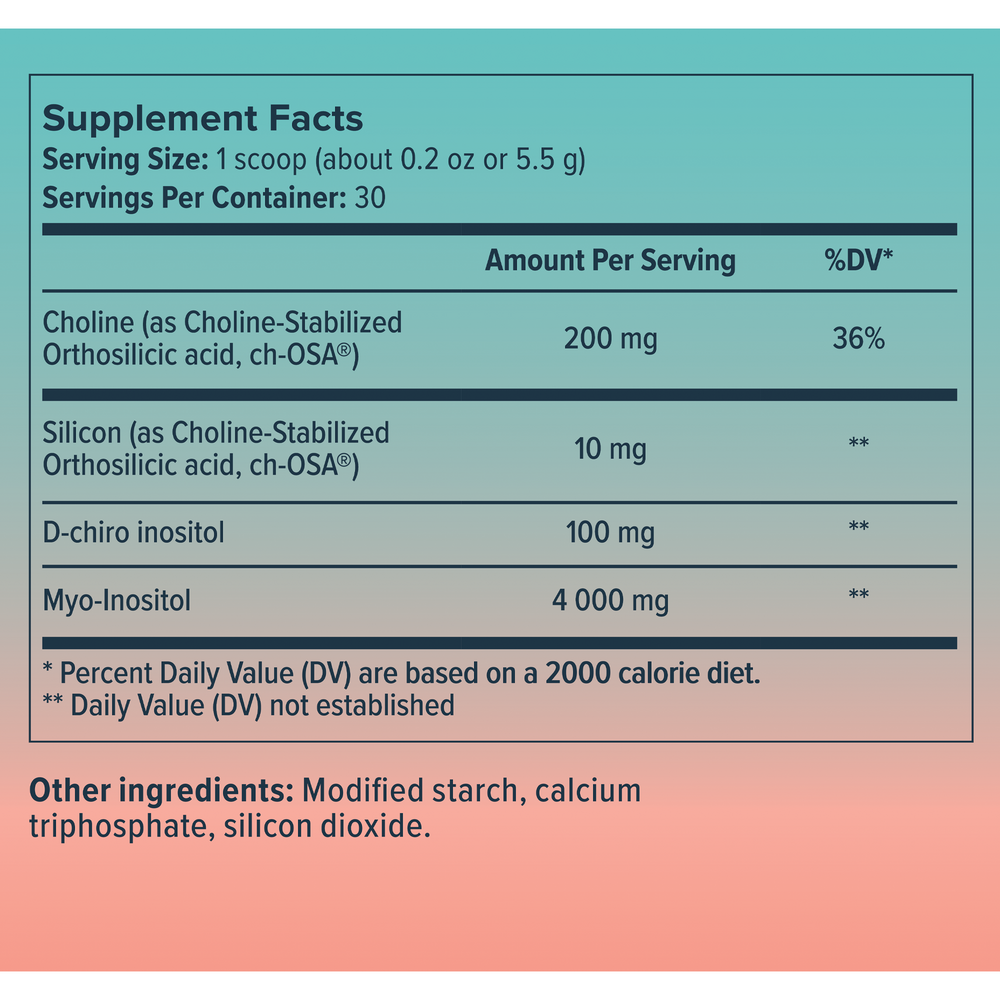 Biosil® HerHarmony – Myo-Inositol & ch-OSA® Blend for Cycle & Skin Support 168 Grams