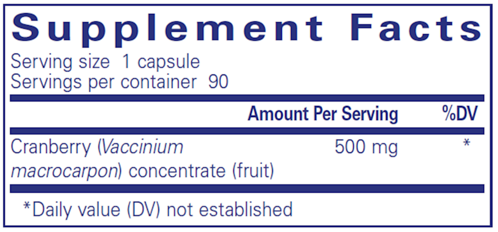 Pure Encapsulations Cranberry NS 90 capsules
