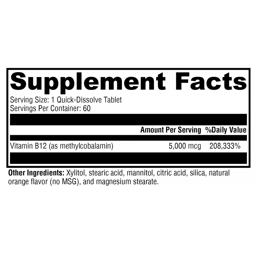 XYMOGEN Methylcobalamin 60 tablets