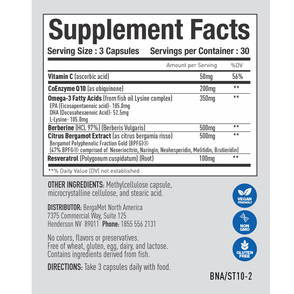 Bergamet BergaMet Stat10 CoQ10+ 90 capsules