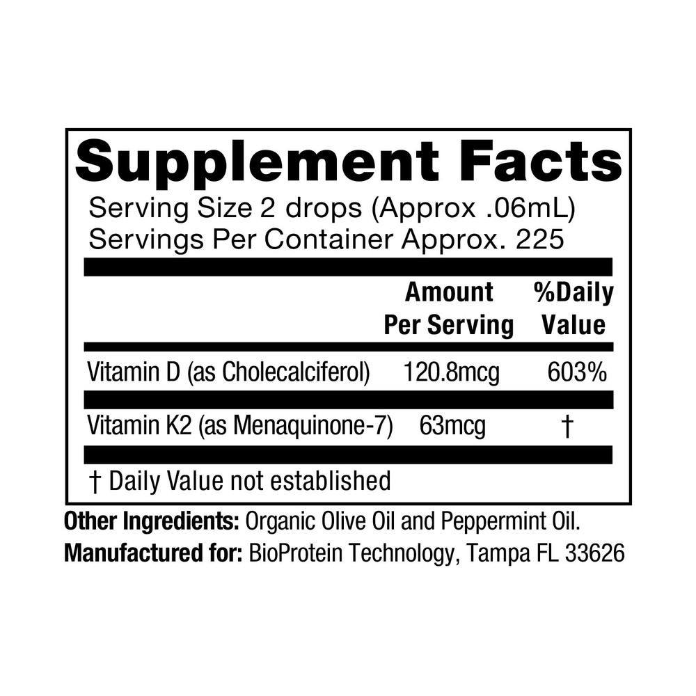BioProtein Technology D3-K2 15 Milliliters