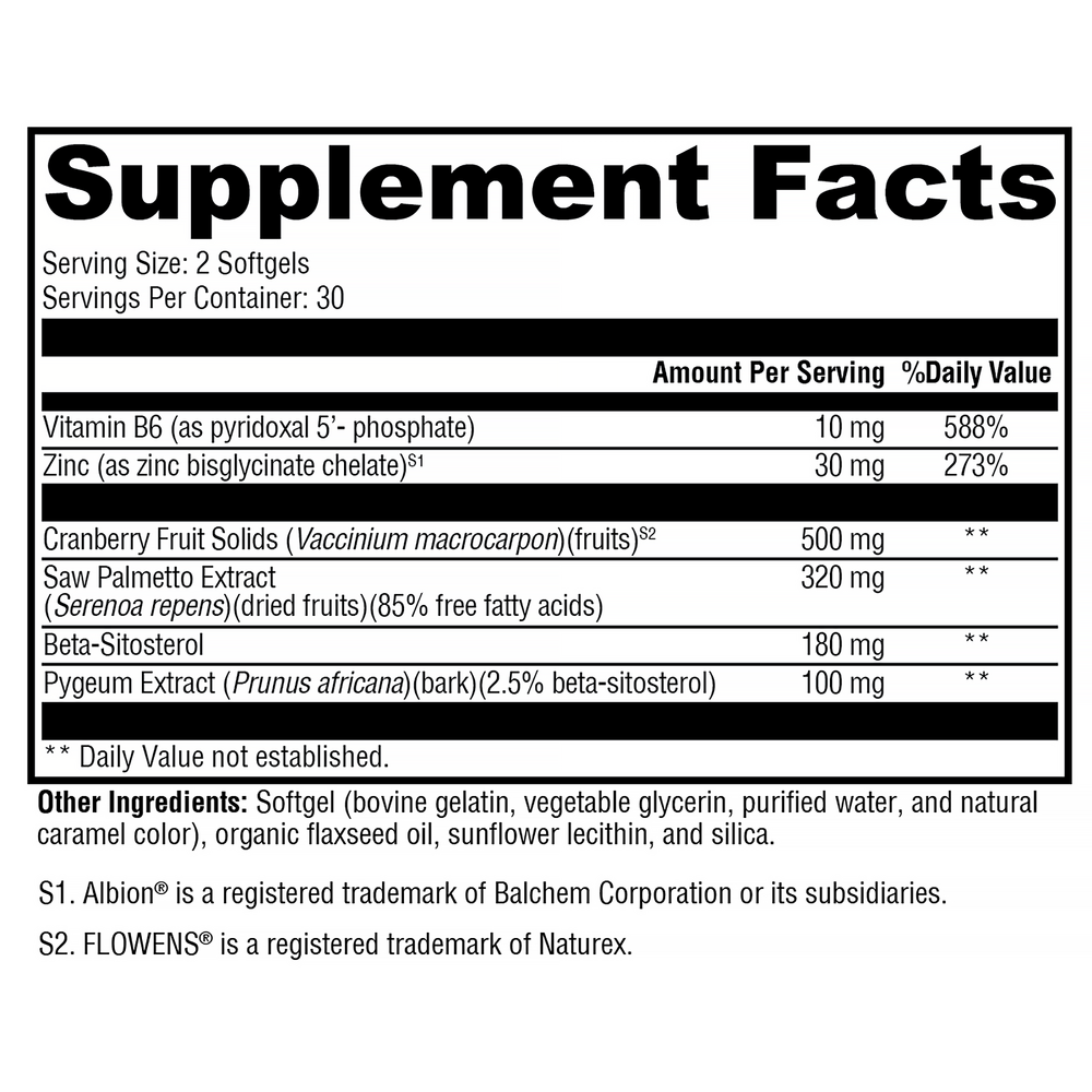 XYMOGEN Prostate FLO 60 Softgels