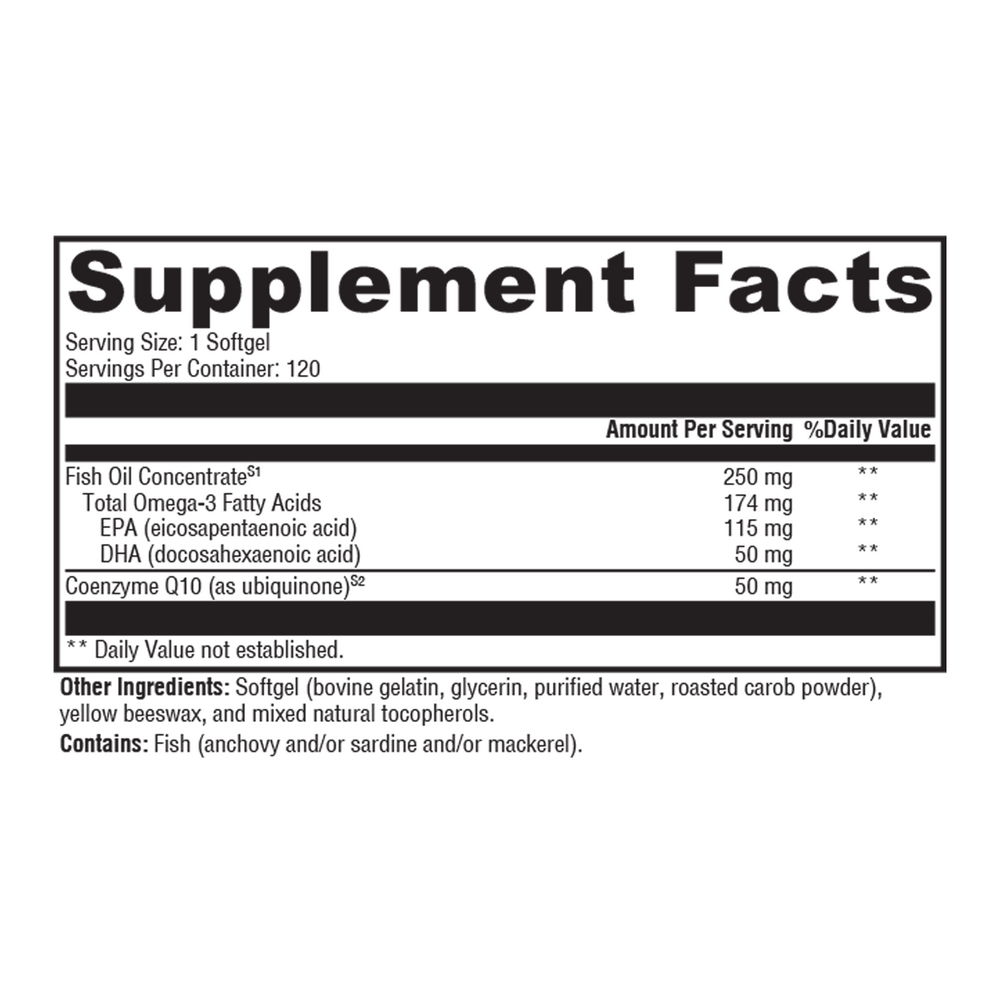 XYMOGEN CoQmax Omega 50mg 120 softgels