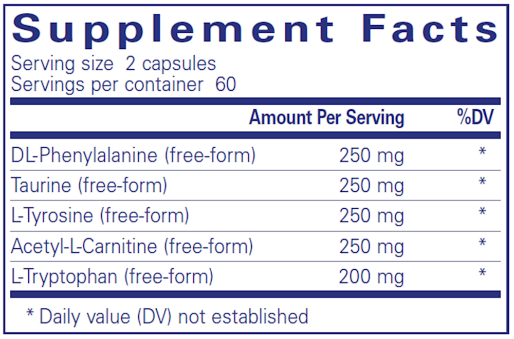 Pure Encapsulations Cognitive Aminos 120 capsules