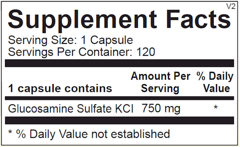 Ortho Molecular Products Glucosamine Sulfate 120 capsules