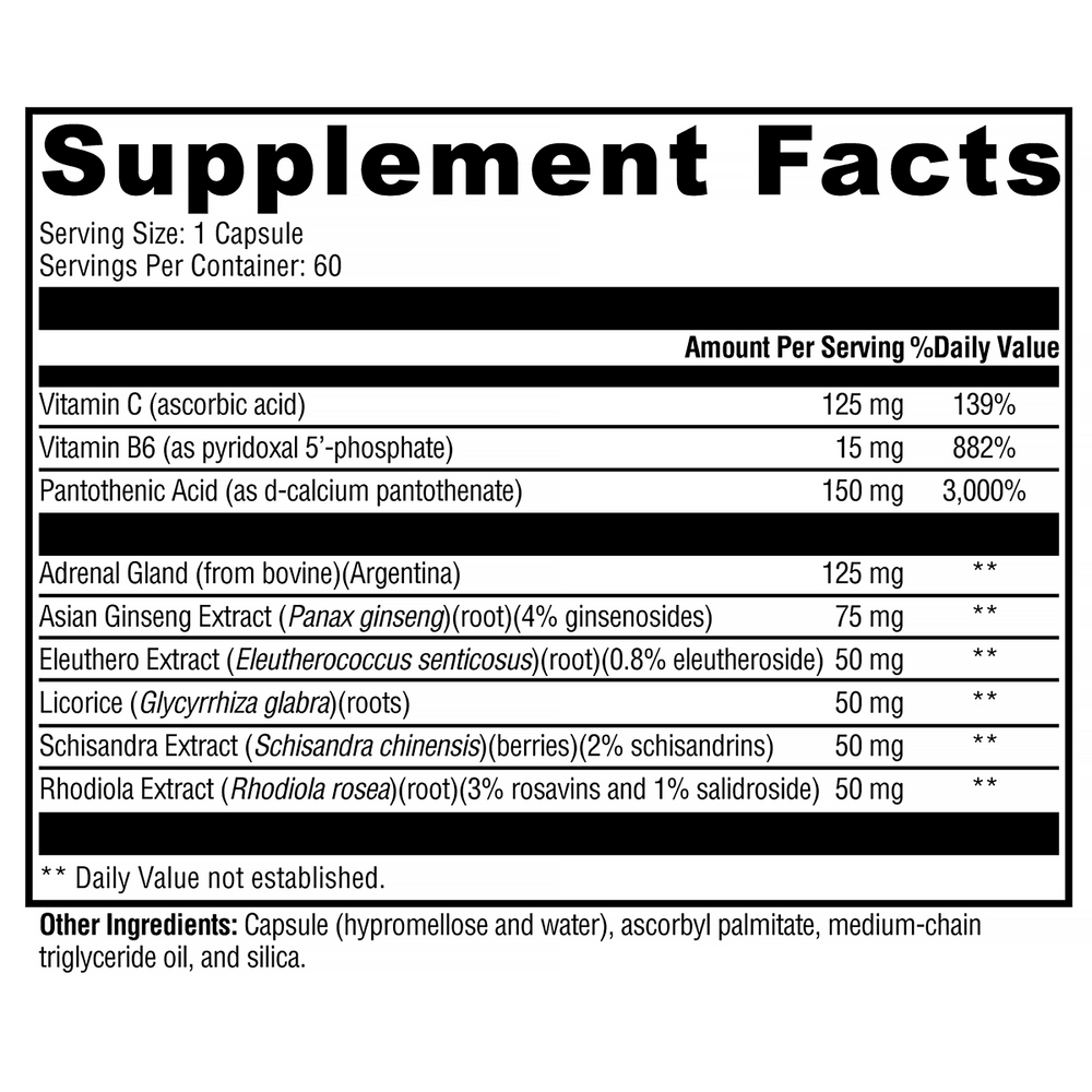 XYMOGEN Adrenaliv (Energy Support) 60 capsules