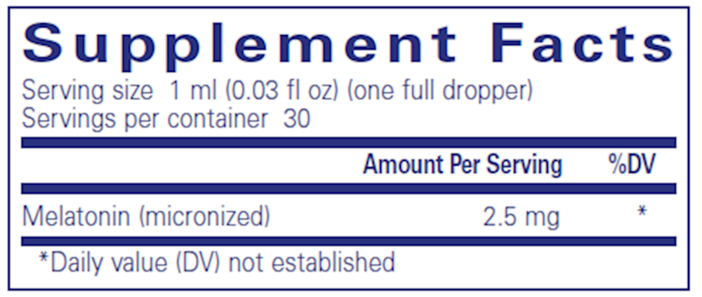 Pure Encapsulations Melatonin Liquid 30ml