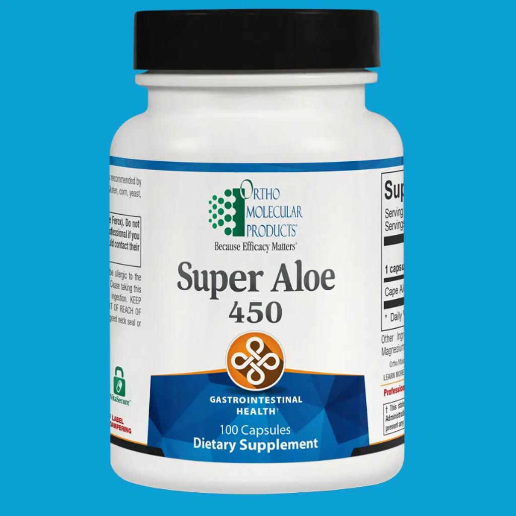 Ortho Molecular Products Super Aloe 450 — 100 Capsules