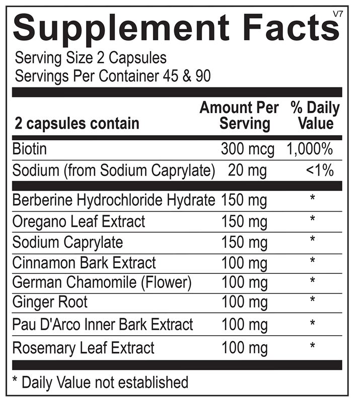 Ortho Molecular Products Candicid Forte — 90 Capsules