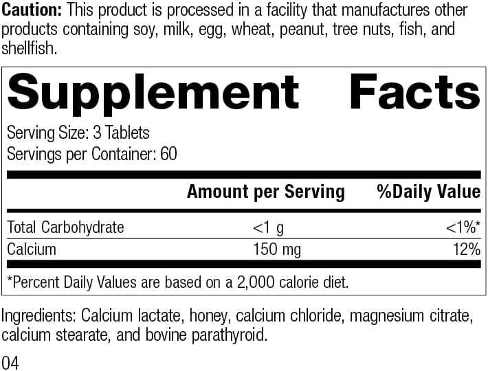Standard Process Cal-Ma Plus, Calcium & Endocrine Supplement, 180 Tablets