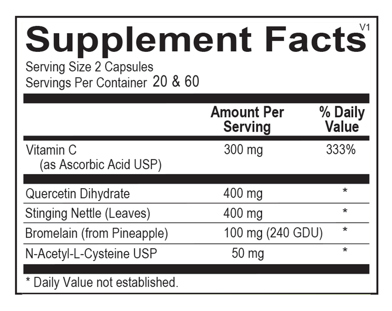 Ortho Molecular Products Natural D-Hist® — 120 Capsules