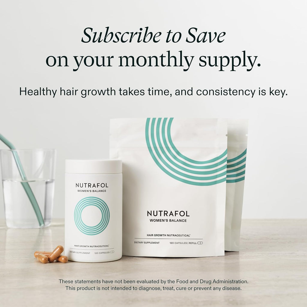 Nutrafol Women's Balance Hair Growth Supplements, Age 45+, 2-Month Bundle